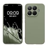 kwmobile Carcasa Compatible con Xiaomi 15T Pro Funda - con Bordes elevados - Apto Carga inalámbrica - Gris Verdoso Mate