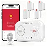 YISEELE Alarmas para casa : Alarma casa inalámbrica con Central 120dB - Botón Emergencia Ancianos y sin cuotas -Protege a tu Familia y Bienes Cuando no estés en casa– Compatible con Alexa & Google