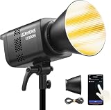 Godox LE300Bi LITEMONS Luz de Video LED Bicolor 320W, 2800-6500K, Cuerpo Metálico, Control App/DMX/NFC, CRI98 TLCI98, 11 Efectos de Luz, Montura Bowens, Iluminación Continua Profesional