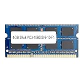 Memoria RAM de 4GB DDR3 SODIMM 2Rx8, 4 GB, 1333 MHz, PC3-10600S, 204 Pines 1.5V para Ordenador computadora Portátil Notebook Laptop 4GB_51CH040
