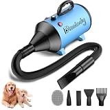 Blanlody Secador de Pelo para Perros Blower Muy silencioso 5,2 HP / 3800 W