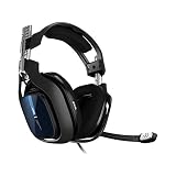 Astro Gaming A40 TR Auriculares alámbricos | Auriculares 4.ª gen, Audio V2, Dolby ATMOS, micrófono intercambiable, PS5/PS4/PC/Switch/Móvil - Negro/Azul