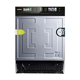 Cecotec Lavavajillas Semi-Integrable de 60cm Bolero Aguazero 6620 S-BI C, 1850W, 15 Cubiertos, 8 Programas, Motor Inverter, Pantalla FullColor XXL, Smart Wash, Turbo Dry+, AutoClean, Dual Zone Wash