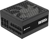 CORSAIR RM1000x Fuente de Alimentación ATX – Negro | Totalmente Modular, Bajo Nivel de Ruido, Compatible con ATX 3.1 y PCIe 5.1, Cybenetics Gold, Conector 12V–2x6 Nativo