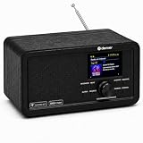 Denver Radio DAB+, Radio Internet WiFi, Bluetooth 5.0, FM Digital | DAB+, FM, Internet WiFi, Bluetooth, Pantalla color, Doble alarma, Sleep timer, Snooze
