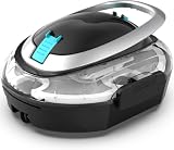 BRINBO S2 Robot Piscina,Doble Filtración, Nero Carbone | Doble Motor Robot Limpiafondos Piscina Sin Cable, 90 Min Autonomía, Autoaparcable, para Piscinas de Fondo Plano 80 m²