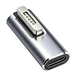 Adaptador USB C Magnético PD 5A T Compatible con MagSafe 2, Plata