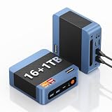 BOSGAME E5 Mini PC AMD Ryzen 5300U (hasta 3.8GHz), 16GB DDR4 RAM 1TB NVMe SSD, Mini Ordenador W-11 Pro, Doble LAN 2.5G, Triple Pantalla 4K, WiFi 5/BT 5.0, Micro PC para Oficina, Teletrabajo y Hogar