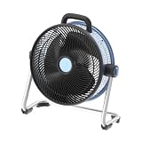 Ventilador Industrial Portátil 100W, 50,5cm, 3 Velocidades, Azul/Negro