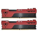 Patriot Memory Viper Elite II DDR4 3200 16GB (2x8GB) C18 Kit de Memoria Gamind de Alto RendimientoRAM XMP 2.0 Negro/Rojo