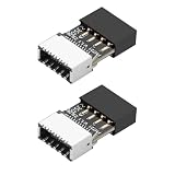 GERUI 2 adaptadores internos USB 2.0 de 9 pines a tipo E