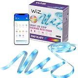 WiZ - Tira led inteligente 5m, RGB, incluye alimentador, hasta 16 millones de colores, conéctala vía WIFI, con tecnología SpaceSense, control via App o Voz y compatible con Alexa y Google Home