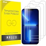 JETech Protector Pantalla para iPhone 13/13 Pro, 3 Unidades | HD Claro, Compatible con Face ID, Cristal Vidrio Templado Anti-Arañazos