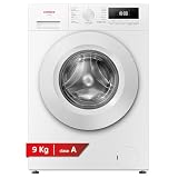 Corberó - Lavadora Plus 9Kg | CLH9406ME | 1400 rpm | Motor Inverter | Función Vapor | Función antialergico | Inicio Diferido | Pausa-Carga | Lavador rápido | Control Display | Clase A-10% | Blanco