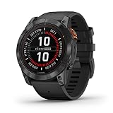 Garmin fēnix 7X Pro Solar, Reloj Inteligente GPS multideportivo, Linterna integrada, Capacidad de Carga Solar, Color Negro