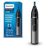 Philips Serie 3000 Recortador de vello nasal, recortador para el vello de la nariz, las orejas y las cejas con tecnología PrecisionTrim (modelo NT3650/16)