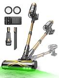 Ultenic Aspiradora Escoba sin Cable 50Kpa 65Min, Aspirador Vertical Autoportante con Luz LED, 6 Filtros HEPA, Anti-Enredos, para Pelo de Mascotas, Suelo Duro y Alfombras