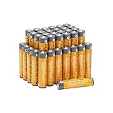 Amazon Basics - Paquete de 36 pilas alcalinas AAA de alto rendimiento, 1,5 voltios, vida útil de 10 años