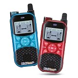 VTech - KidiTalkie Explorer, Walkie-Talkies Infantiles Azul/Rojo | Con Linterna y Efectos de Voz, Envío de Mensajes, Función Cambio de Voz, Juegos, Regalo niños +4 años, Versión ESP