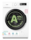 COMFEE' Lavadora 6kg, Ultradelgado 40cm, Clase A-10%, 1200RPM, CFP01EW60W