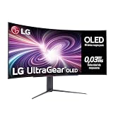 LG 45GS96QB-B - Monitor Gaming Ultragear, Panel OLED, WQHD, 240 Hz, 45' | Resolución 3440x1440, Formato 21:9, 0,03 ms, Curvatura 800R, G-Sync Compatible y FreeSync Premium Pro, DCI-P3 98,5%, Negro