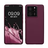 kwmobile Funda para Xiaomi 13T / 13T Pro Carcasa - Ultrafina de TPU y Silicona con Bordes elevados anticaídas - Violeta Burdeos