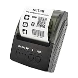 NETUM Bluetooth Impresora de Recibos, Mini Impresora Térmica Portátil de 58mm Sin Estuche de Transporte, Compatible con Android/Windows NT-1809