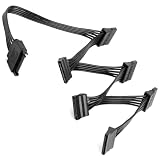 15 Pines Cable Adaptador Divisor de Alimentación SATA 1 Male to 6 Female | SATA Cable Alimentacion, Extensión Adaptador para SSD HDD Unidades Ópticas