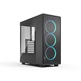 Fractal Design Epoch Black RGB - Cristal Templado Light Tint - Panel Frontal de Malla - Tres Ventiladores Momentum 12 RGB Incl. - Interior Espacioso - Soporte ATX/mATX/ITX