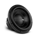 DS 1 DS18 ZR10.4D, subwoofer de 25 cm, 250 mm 10' de diámetro, 700 vatios RMS y 1400 vatios máx., Bobina móvil Dual DVC de 4 + 4 ohmios, sensibilidad 81 dB SPL, para Maletero de Coche, 1 Unidad