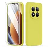 binandteam Funda para Xiaomi Redmi Note 15 5G,Ultra Slim Protectora Carcasa de Silicona Líquida TPU Anti-Choque Suave Case Cover - Amarillo