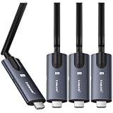 Lemorele Kit HDMI Inalámbrico 1 TX + 3 RX, 1080P@60Hz, 100 m, 5GHz, 50 ms