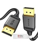 Silkland 16K Cable DP 2.1 2m, 4K@240Hz 8K@144Hz, Trenzado DisplayPort 2.1 | VESA Certificado, HDR, FreeSync G-Sync, HDCP, 54Gbps Cable DisplayPort 2.1/1.4/1.2 para Gaming-PC, Monitor, GPU RTX 4090 5090