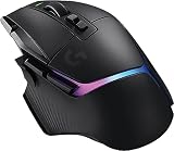 Logitech G G502 X Plus Lightspeed Ratón Inalámbrico Gaming, Negro | Ratón con botones laterales, RGB, east Europe package, ratón inalámbrico para ordenador, sensor HERO 25K, LIGHTFORCE