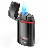 VVAY Mechero Jet Flame de Gas Recargable, 3 Llama - Sin Gas Incluido