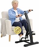 OrtoPrime Pedales Estáticos Personas Mayores Pedaleador Ejercitador de PIERNAS y Brazos - Pedaleador para Ancianos DUREZA Regulable Bicicleta estática para Mayores aparatos Gimnasia PEDALEAR Sentado