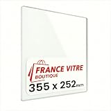 HERGOM - modelo : lynton-e21-355 x 252 x 4 mm - Cristal para chimenea y estufa de leña - vidrio vitrocerámico de repuesto resistente al calor - France Vitre