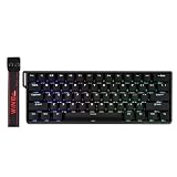 EPOMAKER Aula WIN60 HE Teclado Magnético con Cable del 60%, Negro | Activación Ajustable, Tasa de Sondeo 8000Hz, Switches Hall Effect, Intercambiable en Caliente, para Juegos de FPS, QWERTY US