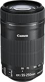 Canon EF-S 55-250 mm f/4-5.6 IS STM 8546B005 - Objetivo para Canon (distancia focal 55-250 mm, apertura f/4-32, zoom óptico 4.55x, estabilizador, diámetro: 58 mm), color negro