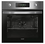 Candy FIDCP X625 L, Horno Multifunción, 70L, Bandeja y Rejilla, Limpieza Aquactiva, Convección + Ventilador radial, 8 Funciones, Display Timer Touch, Mandos Push&Pull, Puerta 2 Cristales, Inox y Negro