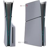 ElitePlay Cubiertas de Cara Disco PS5 Slim Aniversario 30 Edición Gris para PS5 Modelo Slim Edición Disco