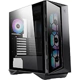 MSI MPG GUNGNIR 110R Caja PC Media Torre - Vidrio Templado, ATX, M-ATX y Mini-ITX, 4 Ventiladores ARGB 120mm con Controlador, Filtro de Polvo Magnético, USB 3.2 Gen2 x2 Tipo C, Puertos Gen1 Tipo A