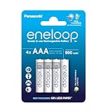 eneloop - Pilas Recargables AAA (Paquete de 4) - 800 mAh NiMH