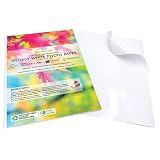 Evergreen Goods Ltd 50 Hojas A4 Papel Fotografico Blanco Brillante - Papel Imprimible Adhesivo Para Impresoras De Inyección De Tinta Y Láser - Ideal Para Etiquetado De Productos Y áLbumes De Recortes