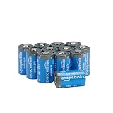 Amazon Basics - Paquete de 12 pilas de litio CR2 de larga duración, 800 mAh, 3 voltios