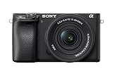 Sony Alpha 6400 cámara mirrorless (APS-C) con objetivo 16-50mm f/3.5-5.6, 24.2MP, grabación en 4K, enfoque automático 0.02s y pantalla inclinable, ideal para creadores de contenido y vlogs