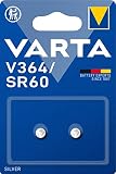VARTA V364 / SR60 - Pack de 2 pila (óxido de plata, 1.55 V, 17 mAh)