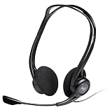 Logitech 960 Auriculares con Cable | Auriculares estéreo con micrófono y supresión de ruido, USB, controles integrados, PC/Mac/Portátil - Negro