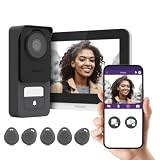 Videoportero Philips WiFi 3K con 5 Badges RFID, Pantalla Táctil y App | Pantalla táctil de 7', cámara 3K, WiFi 2,4/5 GHz, 2 hilos hasta 120 m, 5 badges RFID, QR temporal, IP55 y doble apertura.