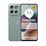 Moto g56 5G 24GB (8GB+16GB RAM Boost)/256GB Gris, Durabilidad Militar, IP68/69, Corning Gorilla® Glass 7i, Pantalla 6.72' Full HD+, Cámara 50 MP con Moto ai, Batería 5200 mAh,Carga TurboPower 30W